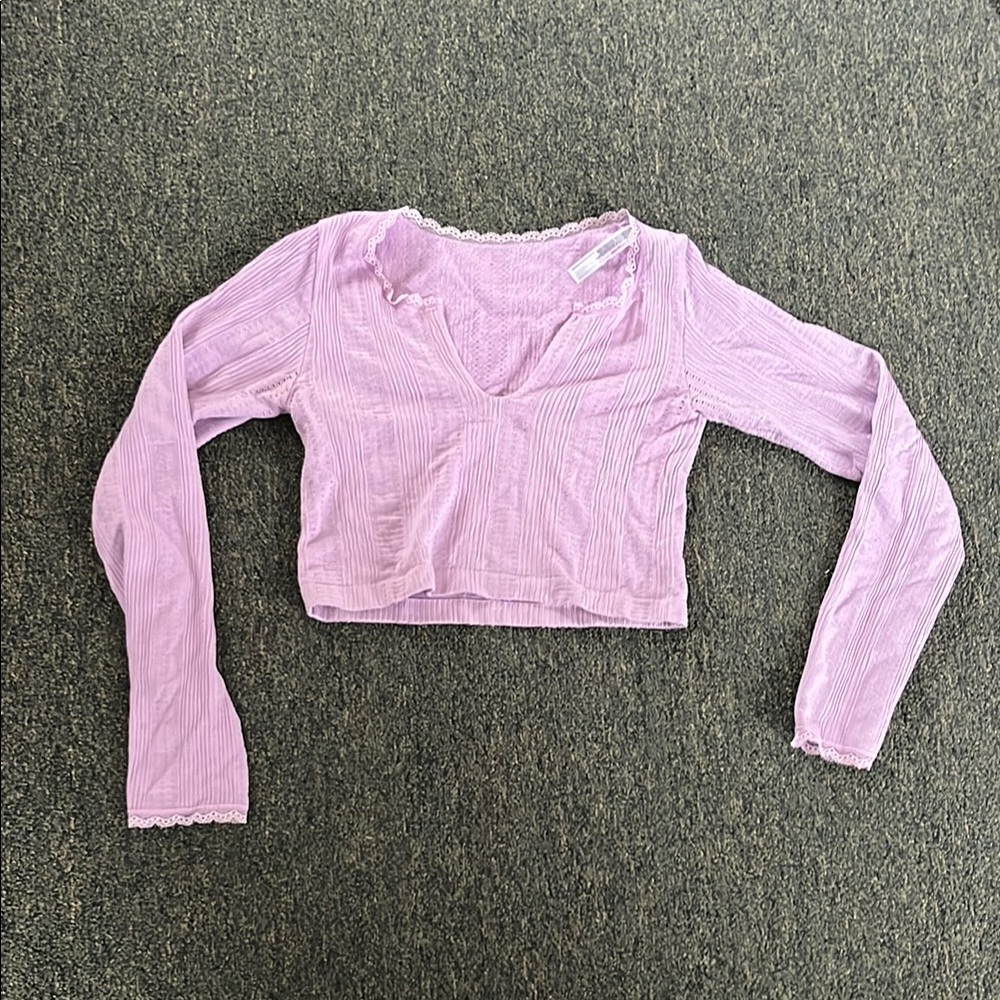 Urban Outfitters Purple Long Sleeve Tee